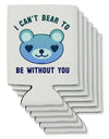 I Can't Bear to be Without You Blue Can / Bottle Insulator Coolers by TooLoud-Can Coolie-TooLoud-6-Davson Sales