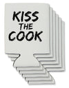 Kiss the Cook Grill Master 2 - Text Can / Bottle Insulator Coolers by TooLoud-Can Coolie-TooLoud-6-Davson Sales