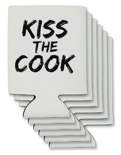 Kiss the Cook Grill Master 2 - Text Can / Bottle Insulator Coolers by TooLoud-Can Coolie-TooLoud-6-Davson Sales