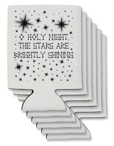 O Holy Night Shining Christmas Stars Can / Bottle Insulator Coolers-Can Coolie-TooLoud-6 Pieces-Davson Sales