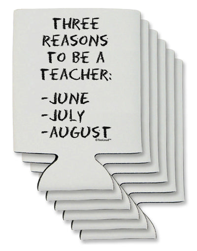 Three Reasons to Be a Teacher - June July August Can / Bottle Insulator Coolers-Can Coolie-TooLoud-6-Davson Sales