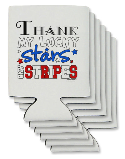 Thank My Lucky Stars and Stripes Color Can / Bottle Insulator Coolers by TooLoud-Can Coolie-TooLoud-6-Davson Sales