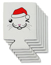 Kyu-T Face Kattio Santa Hat Boy Cat Can / Bottle Insulator Coolers-Can Coolie-TooLoud-6 Pieces-Davson Sales