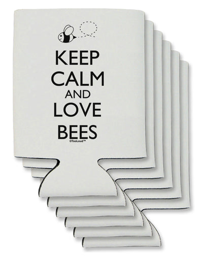 Keep Calm and Love Bees Can / Bottle Insulator Coolers-Can Coolie-TooLoud-6 Pieces-Davson Sales