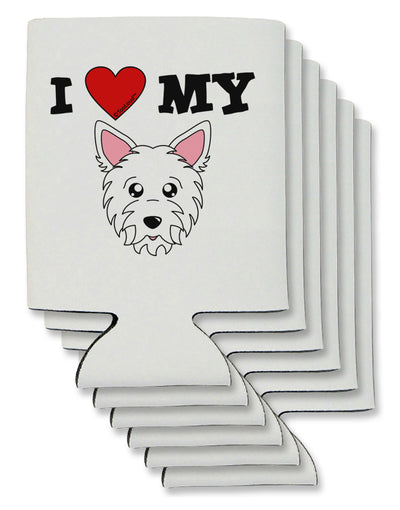 I Heart My - Cute Westie Dog Can / Bottle Insulator Coolers by TooLoud-Can Coolie-TooLoud-6-Davson Sales