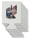 Distressed Paris Stop The Violence Can / Bottle Insulator Coolers-Can Coolie-TooLoud-6-Davson Sales