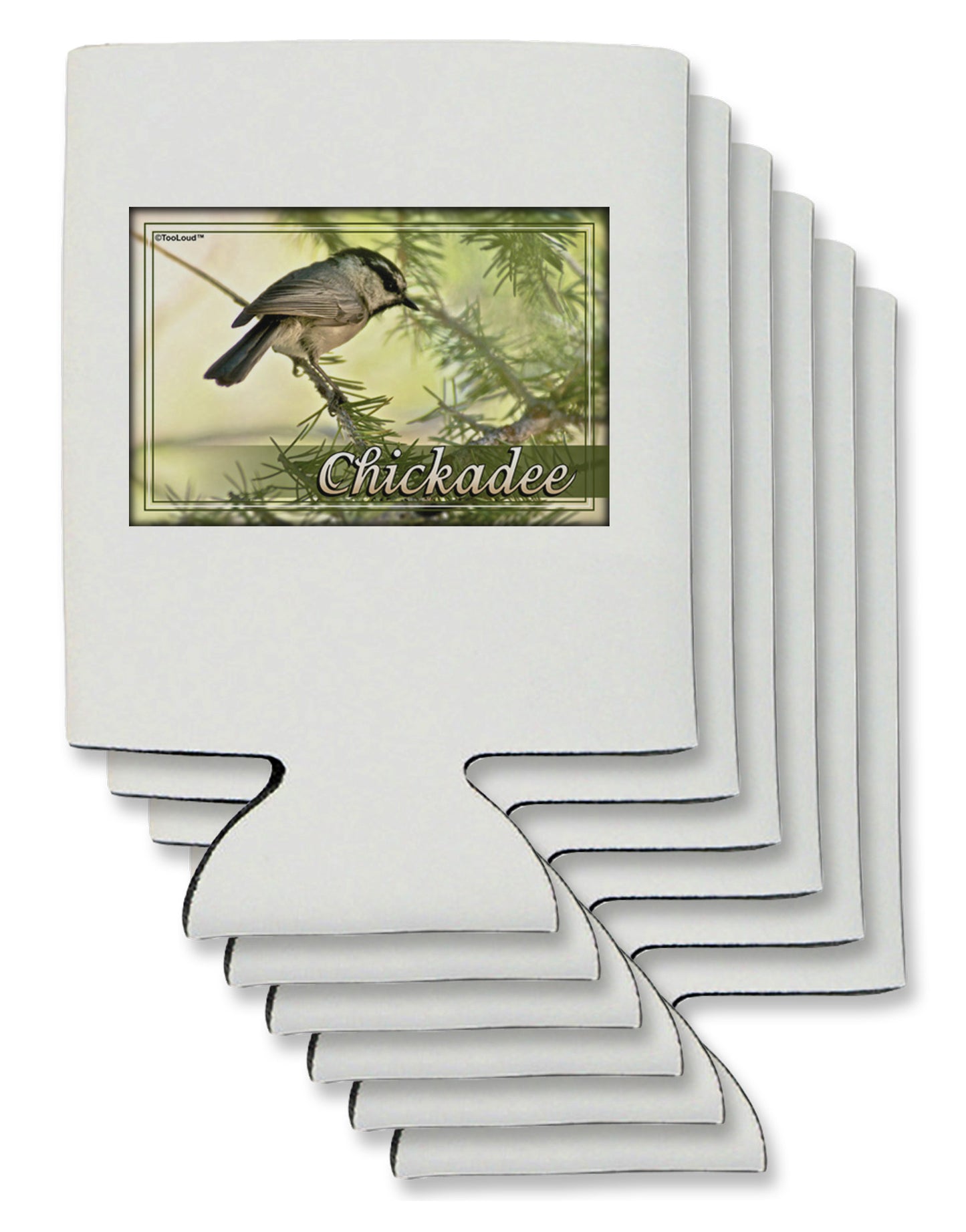 CO Chickadee with Text Can / Bottle Insulator Coolers-Can Coolie-TooLoud-6-Davson Sales