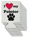 I Heart My Pointer Can / Bottle Insulator Coolers by TooLoud-Can Coolie-TooLoud-6-Davson Sales