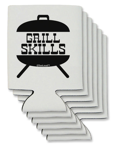 Grill Skills Grill Design Can / Bottle Insulator Coolers by TooLoud-Can Coolie-TooLoud-6-Davson Sales