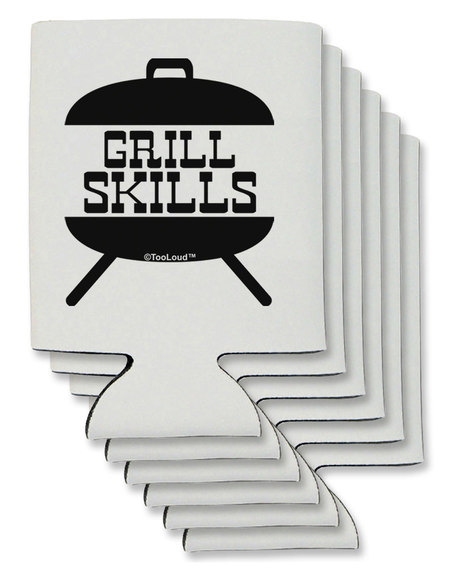 Grill Skills Grill Design Can / Bottle Insulator Coolers by TooLoud-Can Coolie-TooLoud-1-Davson Sales