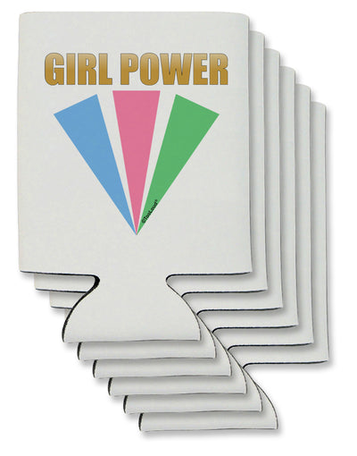 Girl Power Stripes Can / Bottle Insulator Coolers by TooLoud-Can Coolie-TooLoud-6-Davson Sales