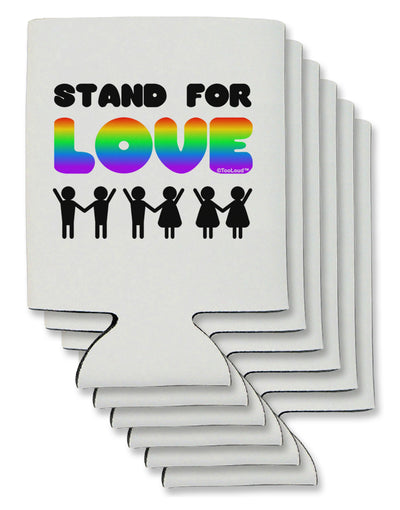 Stand For Love Rainbow Can / Bottle Insulator Coolers-Can Coolie-TooLoud-6 Pieces-Davson Sales