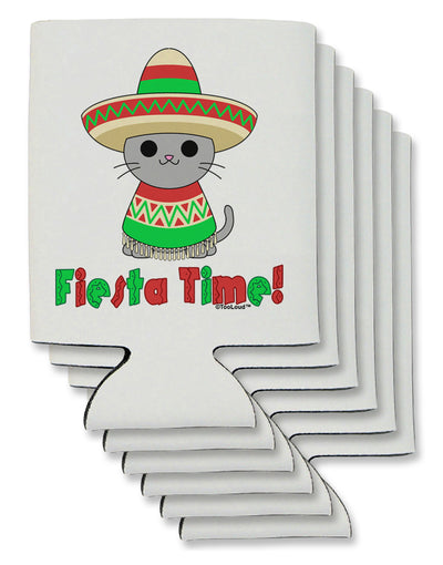 Fiesta Time - Cute Sombrero Cat Can / Bottle Insulator Coolers by TooLoud-Can Coolie-TooLoud-6-Davson Sales