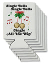 Jingle Bells All the way Can / Bottle Insulator Coolers-Can Coolie-TooLoud-6 Pieces-Davson Sales