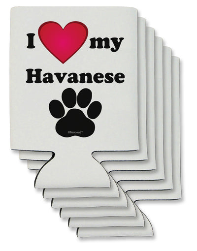 I Heart My Havanese Can / Bottle Insulator Coolers by TooLoud-Can Coolie-TooLoud-6-Davson Sales