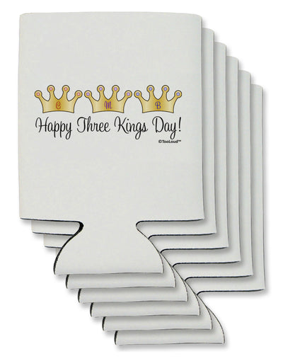 Happy Three Kings Day - 3 Crowns Can / Bottle Insulator Coolers by TooLoud-Can Coolie-TooLoud-6-Davson Sales