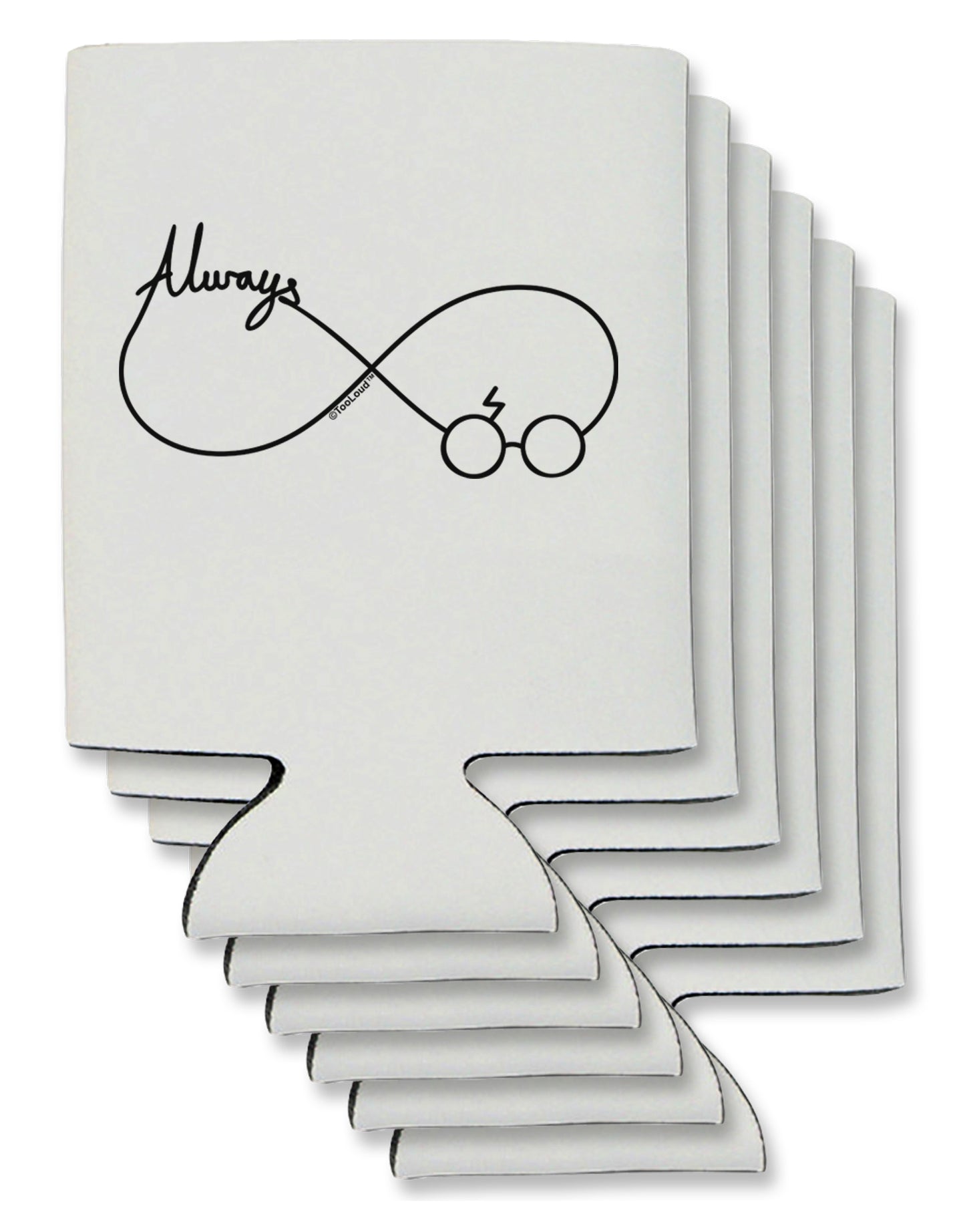 Always Infinity Symbol Can / Bottle Insulator Coolers-Can Coolie-TooLoud-6-Davson Sales