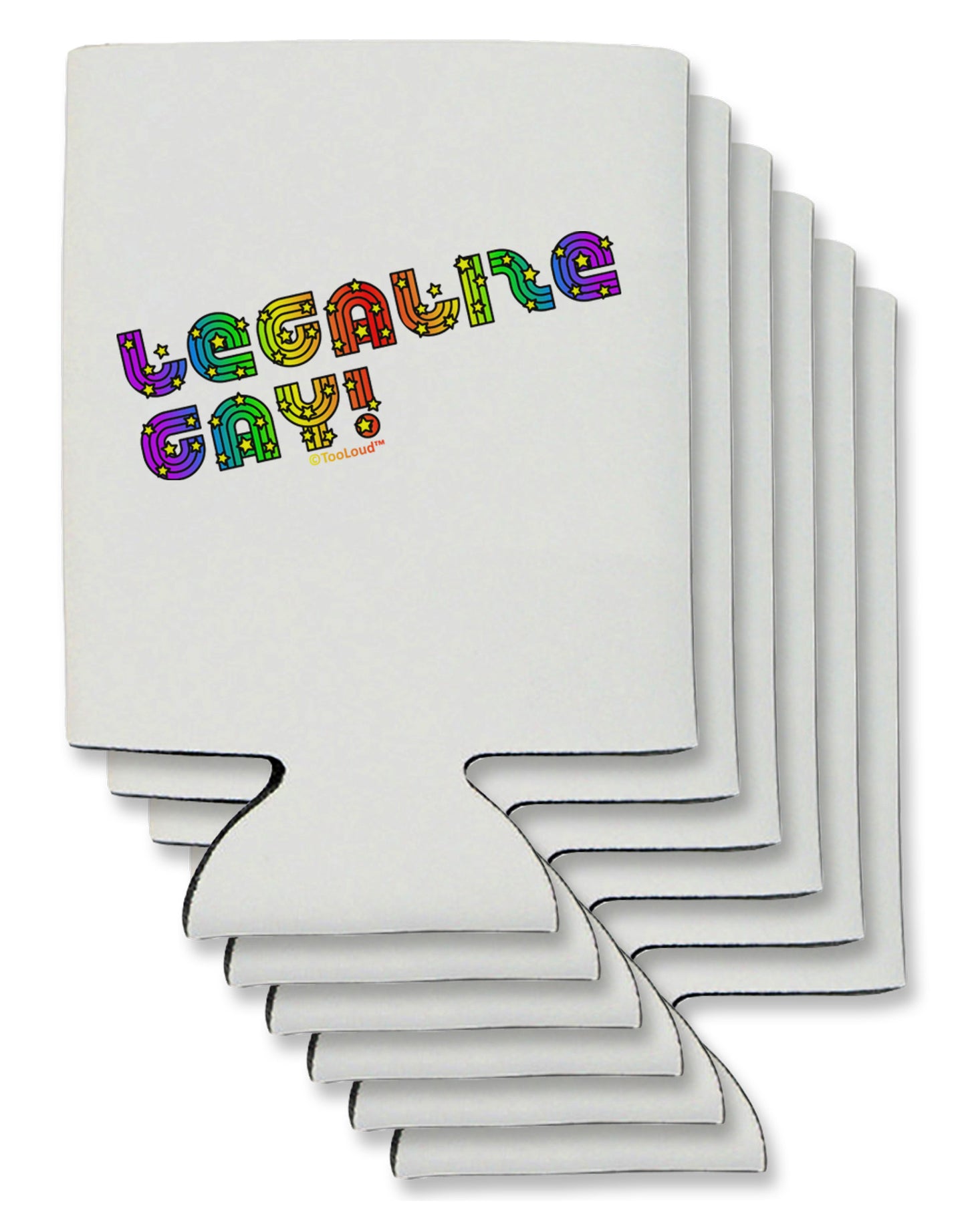 Legalize Gay - Rainbow Can / Bottle Insulator Coolers-Can Coolie-TooLoud-6-Davson Sales