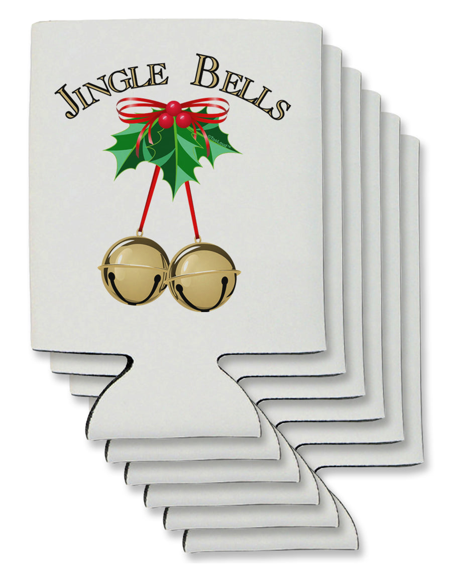 Jingle Bells Can / Bottle Insulator Coolers by TooLoud-Can Coolie-TooLoud-1-Davson Sales