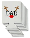 Matching Family Christmas Design - Reindeer - Dad Can / Bottle Insulator Coolers by TooLoud-Can Coolie-TooLoud-6-Davson Sales