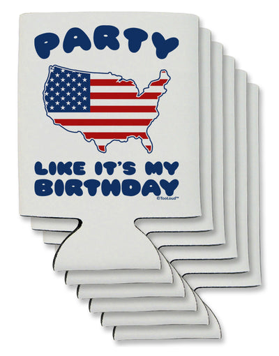 Party Like It's My Birthday - 4th of July Can / Bottle Insulator Coolers-Can Coolie-TooLoud-6-Davson Sales