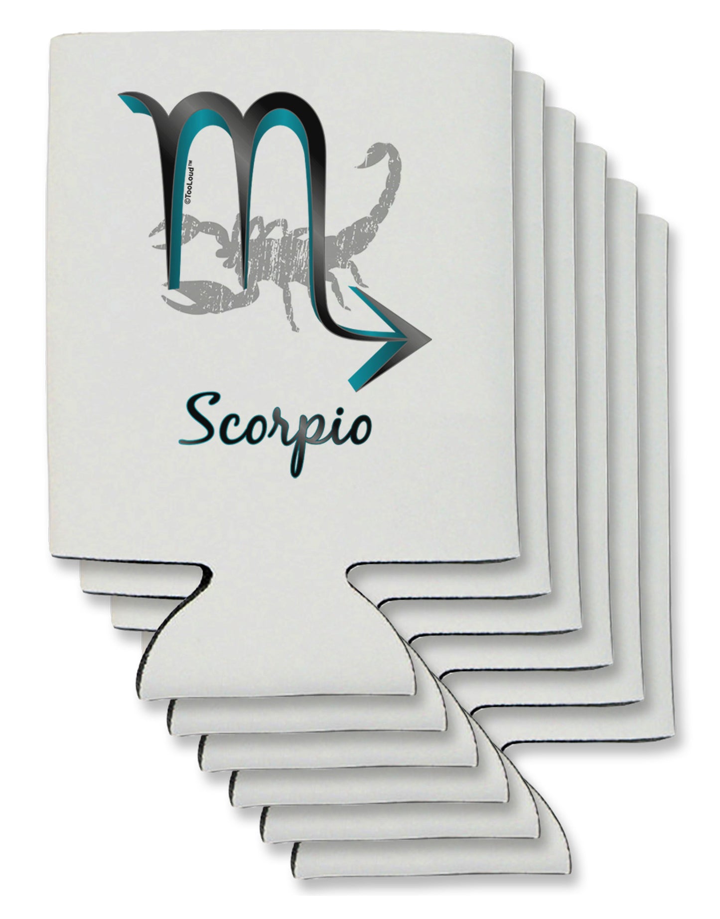 Scorpio Symbol Can / Bottle Insulator Coolers-Can Coolie-TooLoud-6-Davson Sales