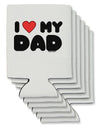 I Heart My Dad Can / Bottle Insulator Coolers by TooLoud-Can Coolie-TooLoud-6-Davson Sales