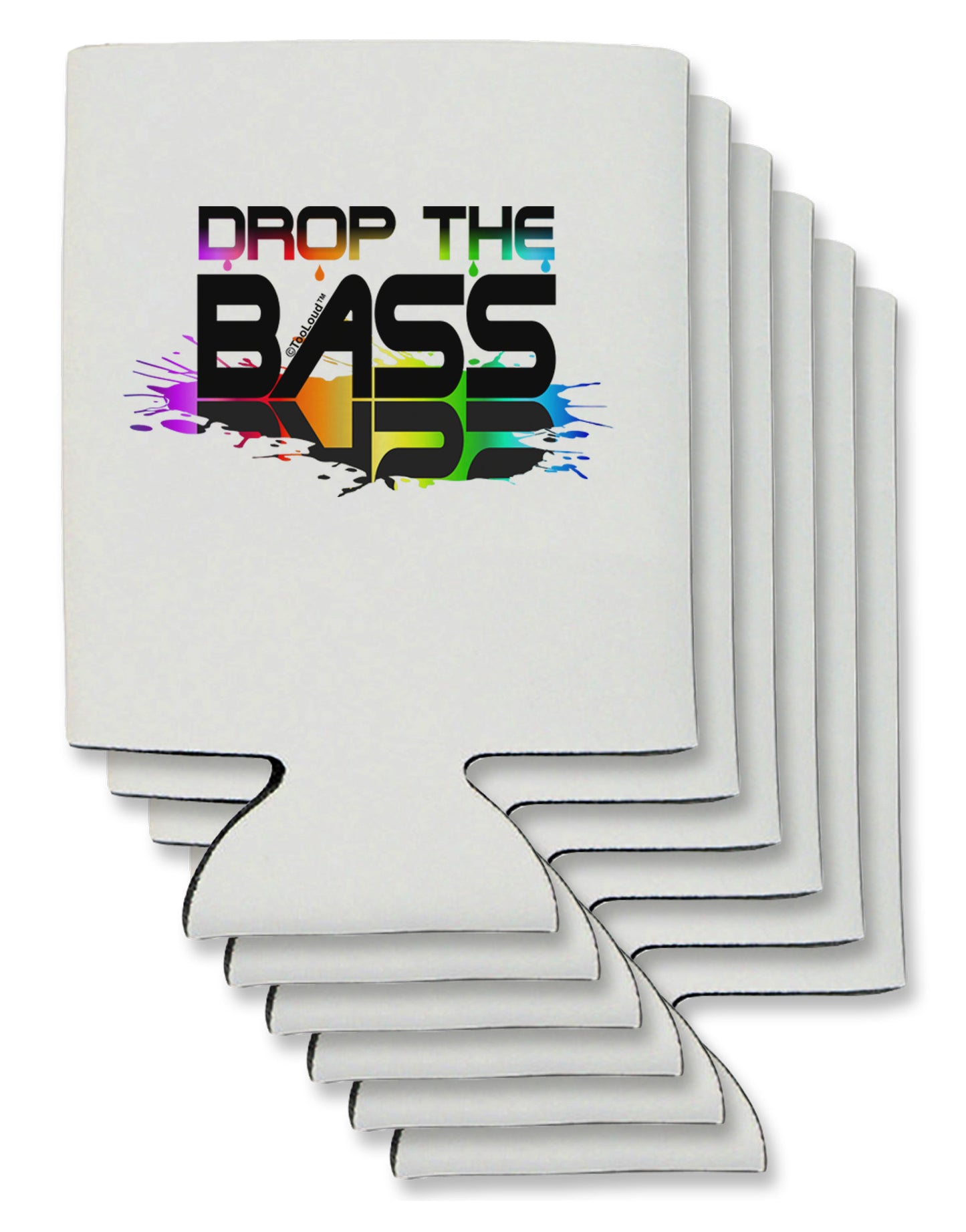 Paint Drop The Bass Can / Bottle Insulator Coolers-Can Coolie-TooLoud-6-Davson Sales