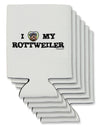 I Heart My Rottweiler Can / Bottle Insulator Coolers by TooLoud-Can Coolie-TooLoud-6-Davson Sales