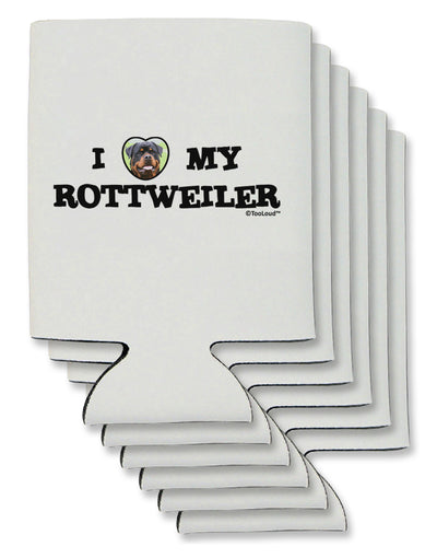 I Heart My Rottweiler Can / Bottle Insulator Coolers by TooLoud-Can Coolie-TooLoud-6-Davson Sales