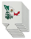 Mexican Roots - Mexico Outline Mexican Flag Can / Bottle Insulator Coolers by TooLoud-Can Coolie-TooLoud-6-Davson Sales