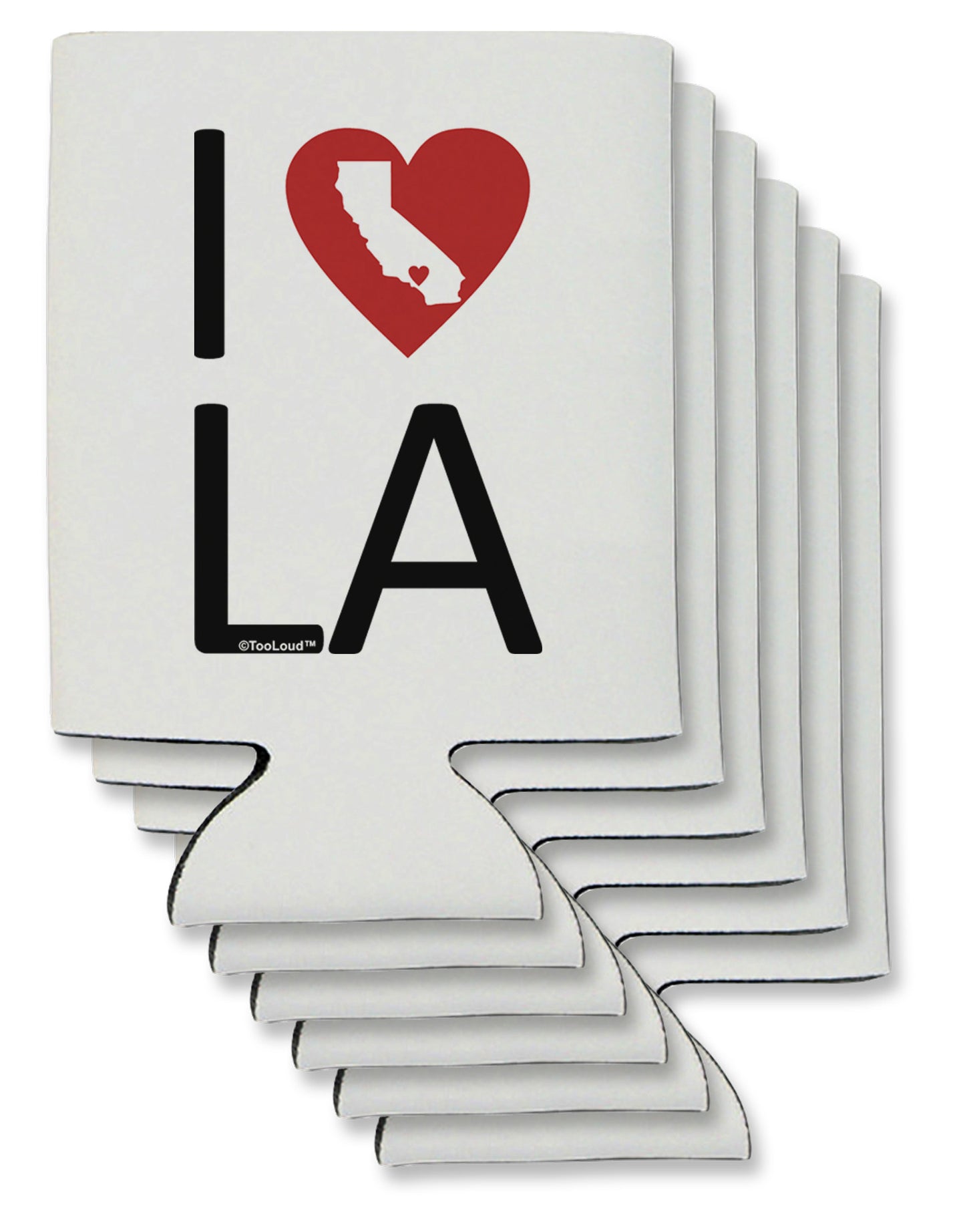 I Heart Los Angeles Can / Bottle Insulator Coolers-Can Coolie-TooLoud-6-Davson Sales