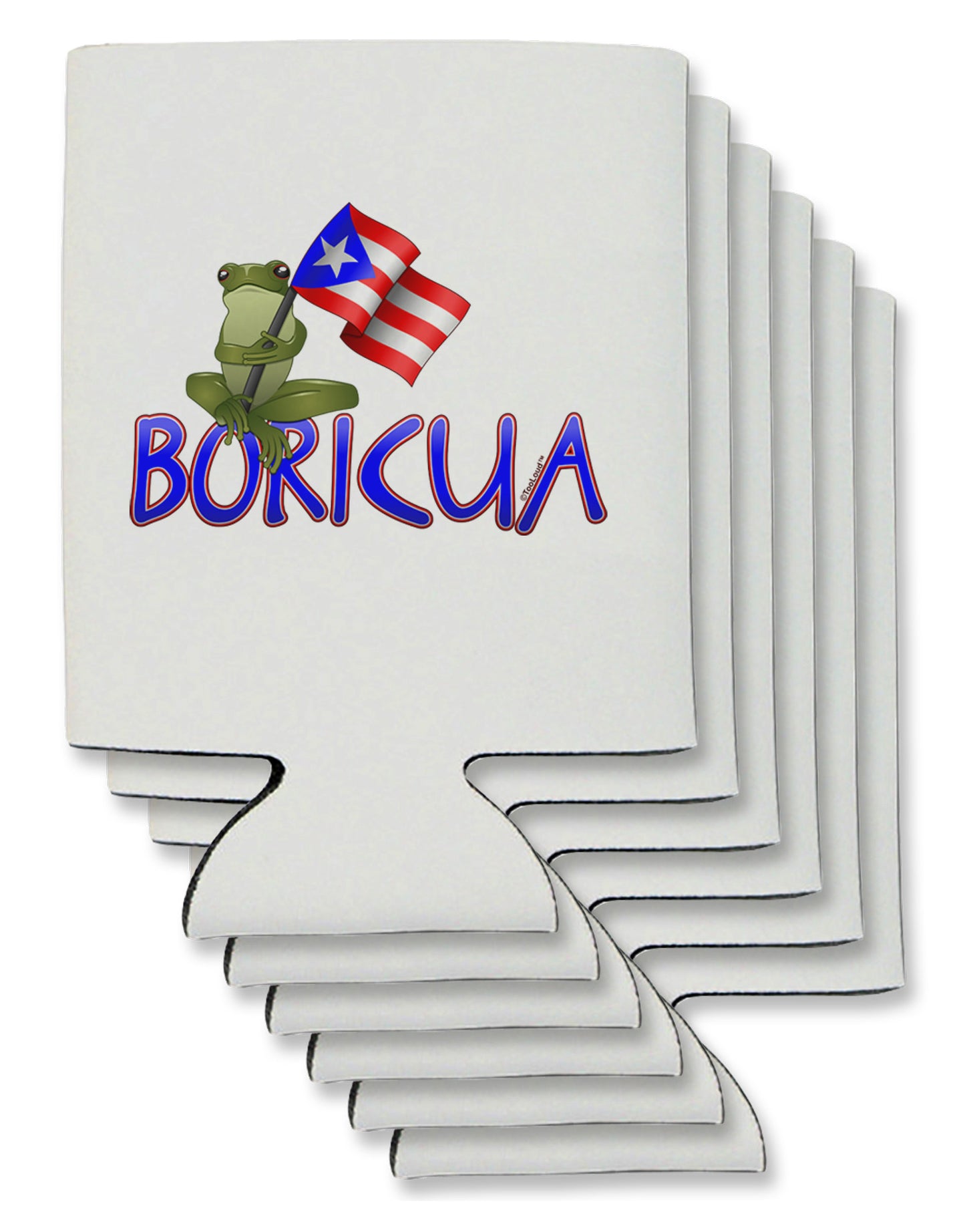 Coqui Boricua Can / Bottle Insulator Coolers-Can Coolie-TooLoud-6-Davson Sales