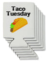 Taco Tuesday Design Can / Bottle Insulator Coolers by TooLoud-Can Coolie-TooLoud-6-Davson Sales