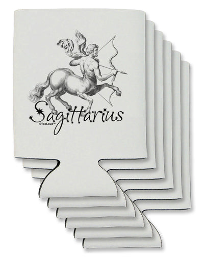 Sagittarius Illustration Can / Bottle Insulator Coolers-Can Coolie-TooLoud-6 Pieces-Davson Sales