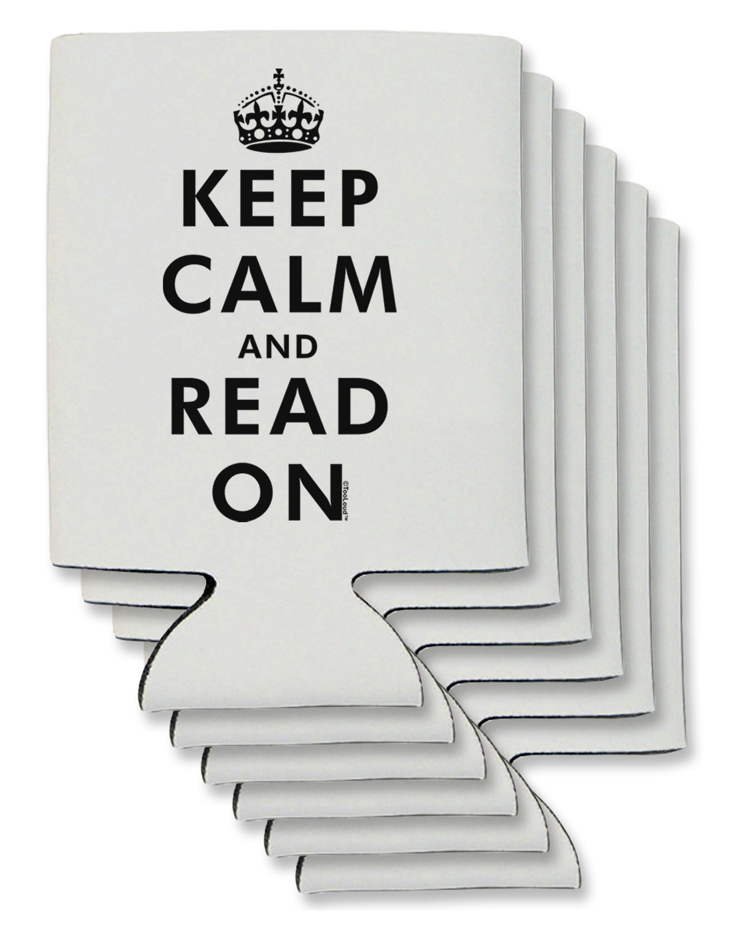 Keep Calm and Read On Can / Bottle Insulator Coolers-Can Coolie-TooLoud-6-Davson Sales