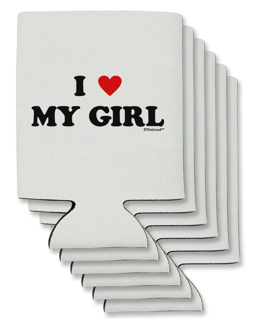 I Heart My Girl - Matching Couples Design Can / Bottle Insulator Coolers by TooLoud-Can Coolie-TooLoud-1-Davson Sales