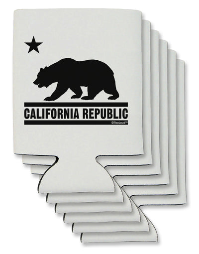 California Republic Design - Cali Bear Can / Bottle Insulator Coolers by TooLoud-Can Coolie-TooLoud-6-Davson Sales