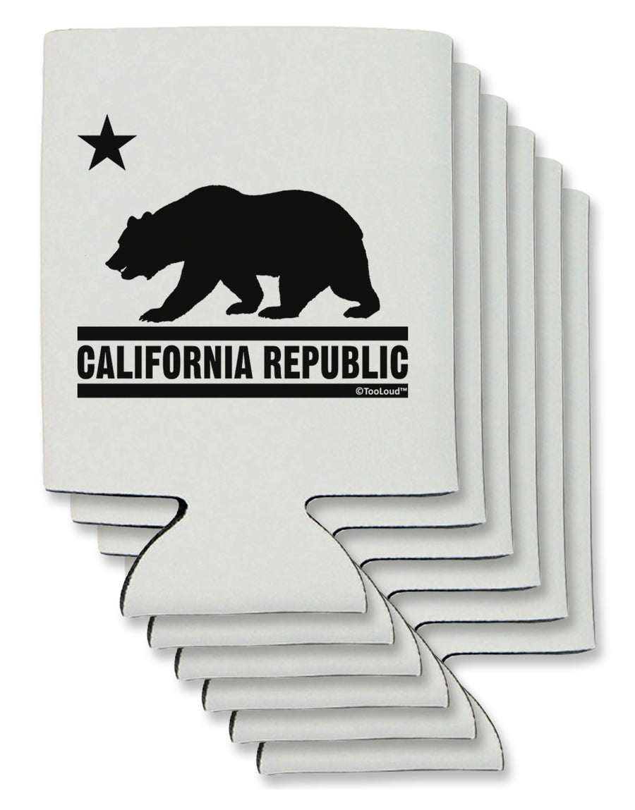 California Republic Design - Cali Bear Can / Bottle Insulator Coolers by TooLoud-Can Coolie-TooLoud-1-Davson Sales