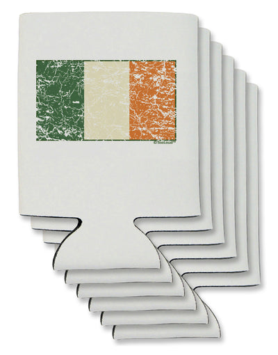 Distressed Irish Flag - Flag of Ireland Can / Bottle Insulator Coolers-Can Coolie-TooLoud-6 Pieces-Davson Sales