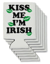 Kiss Me I'm Irish - Green Kisses Can / Bottle Insulator Coolers by TooLoud-Can Coolie-TooLoud-6-Davson Sales