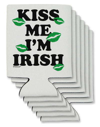 Kiss Me I'm Irish - Green Kisses Can / Bottle Insulator Coolers by TooLoud-Can Coolie-TooLoud-6-Davson Sales