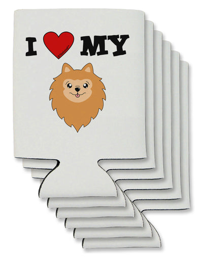 I Heart My - Cute Pomeranian Dog Can / Bottle Insulator Coolers by TooLoud-Can Coolie-TooLoud-6-Davson Sales