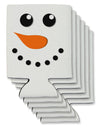 Snowman Face Christmas Can / Bottle Insulator Coolers-Can Coolie-TooLoud-6 Pieces-Davson Sales