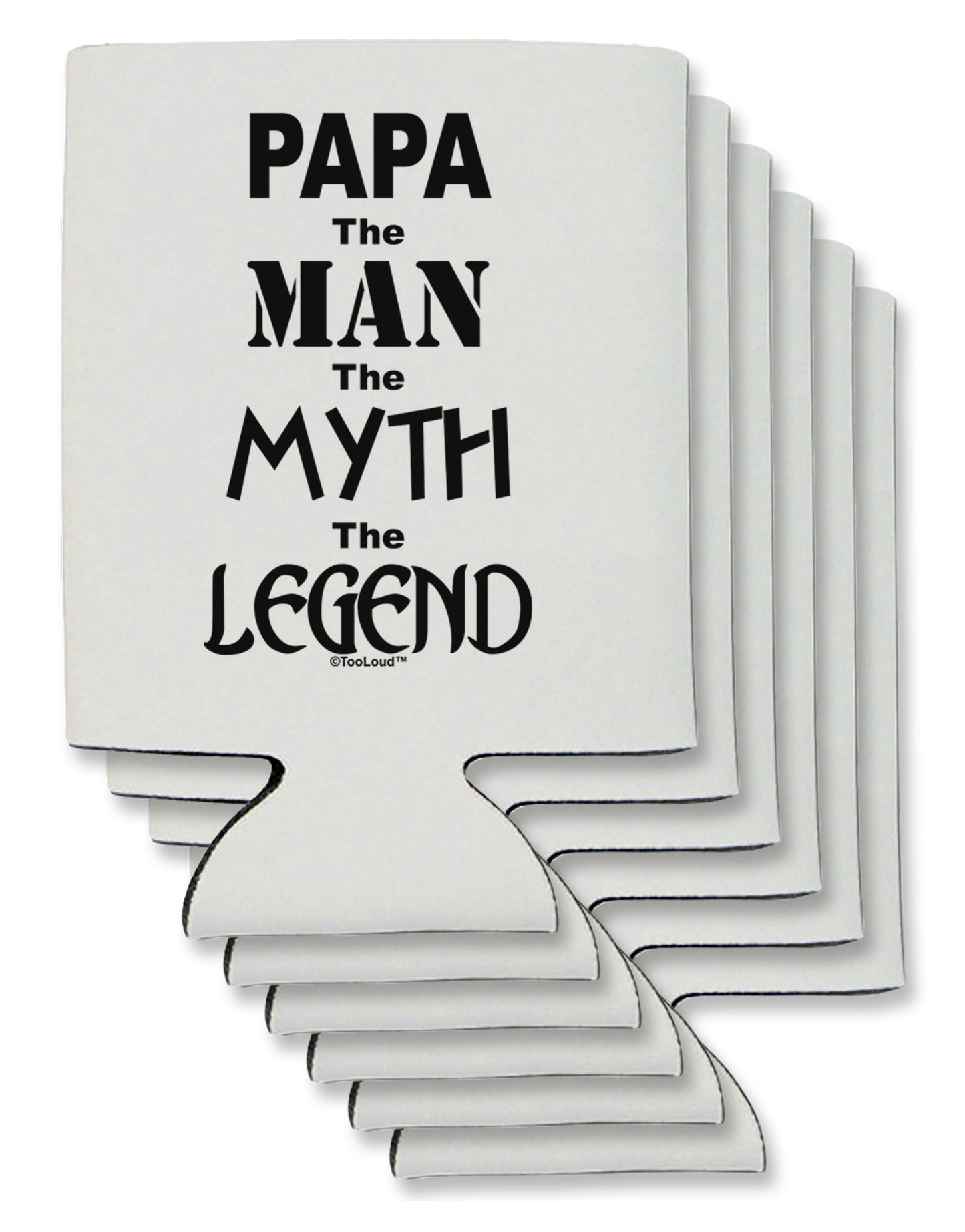 The Man The Myth The Legend - Papa Can / Bottle Insulator Coolers by TooLoud-Can Coolie-TooLoud-6-Davson Sales