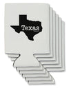 Texas - United States Shape Can / Bottle Insulator Coolers by TooLoud-Can Coolie-TooLoud-6-Davson Sales