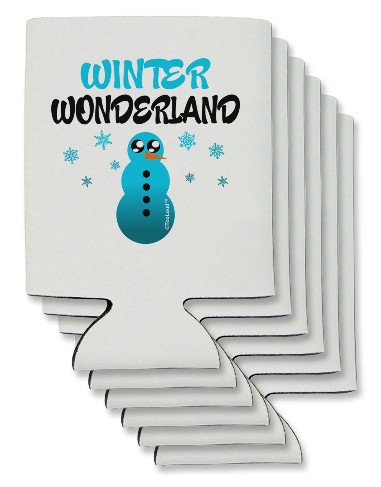 Winter Wonderland Snowman Can / Bottle Insulator Coolers-Can Coolie-TooLoud-6-Davson Sales