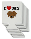 I Heart My - Cute Chocolate Labrador Retriever Dog Can / Bottle Insulator Coolers by TooLoud-Can Coolie-TooLoud-6-Davson Sales