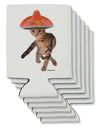 Cat with Sombrero and Sunglasses Can / Bottle Insulator Coolers by TooLoud-Can Coolie-TooLoud-6-Davson Sales