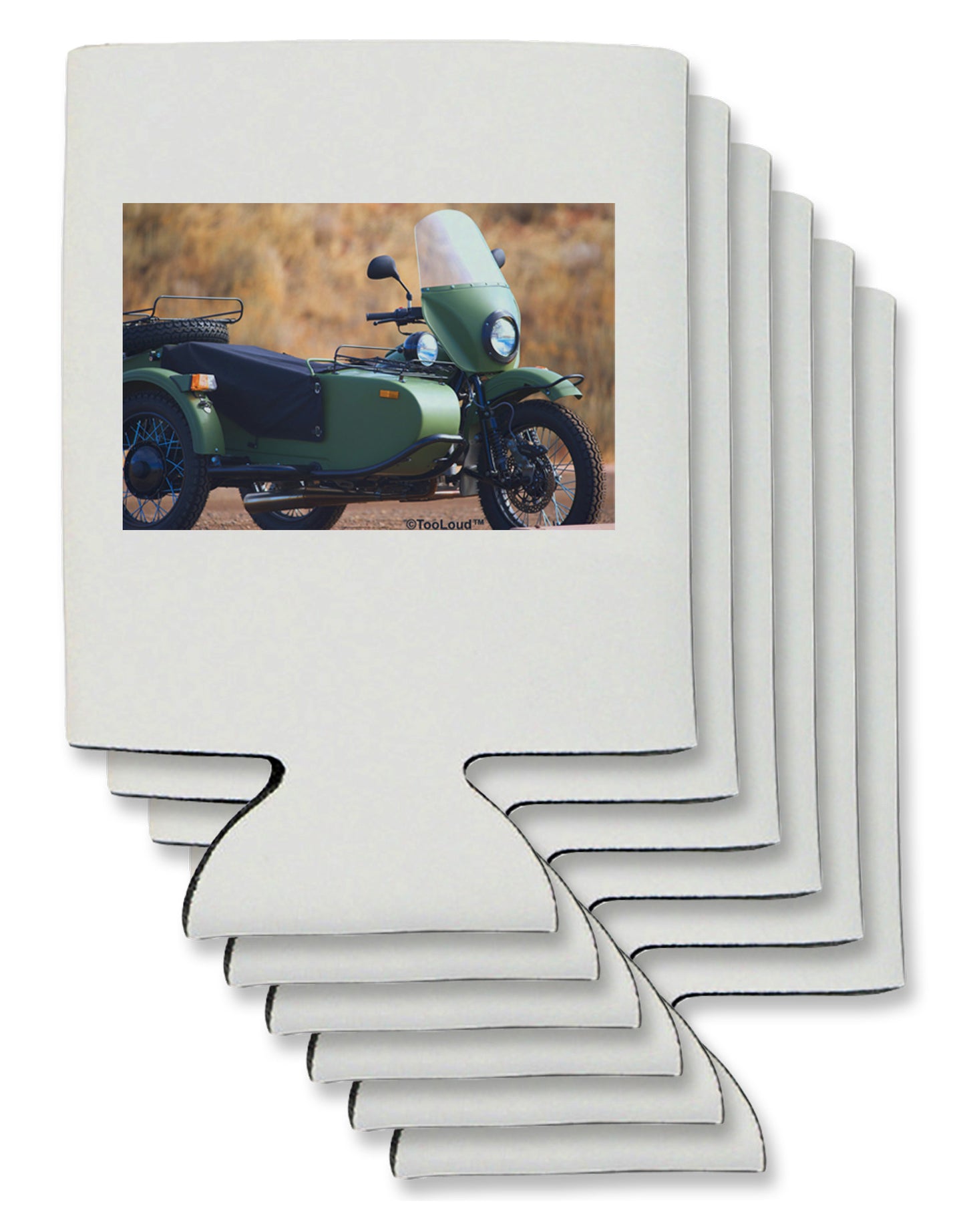 Sidecar Motorcycle Photo Can / Bottle Insulator Coolers-Can Coolie-TooLoud-6-Davson Sales